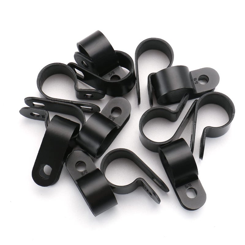 Baomain R-Type Cable Clamp 5/8 Inch Black UC-4 Pack of 50 - Image 5